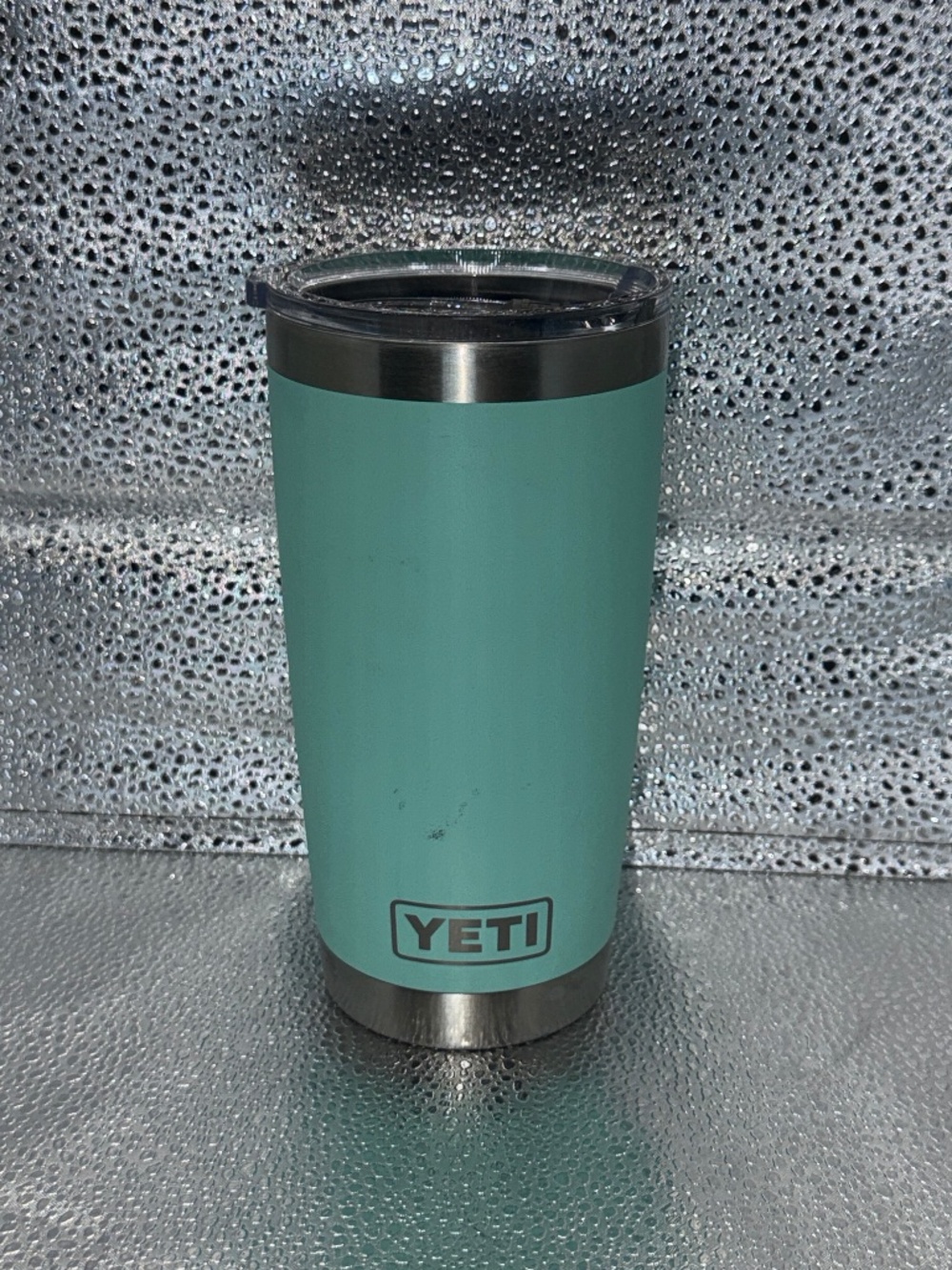 YETI Rambler 20 oz Tumbler Seafoam Green MagSlider Lid Stainless Steel